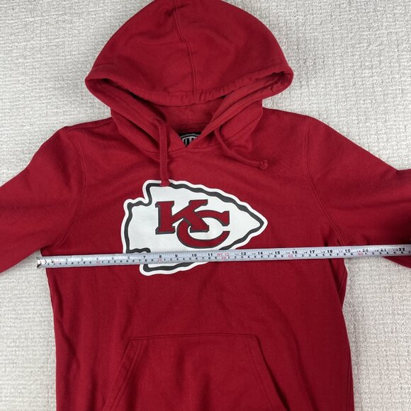KANSAS CITY CHIEFS Hoodie Sweatshirt Men's Medium NFL Football Pullover Red - Picture 7 of 14